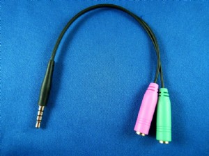 全新高品質OFC無氧銅iPHONE 耳機洞轉耳機麥克風轉